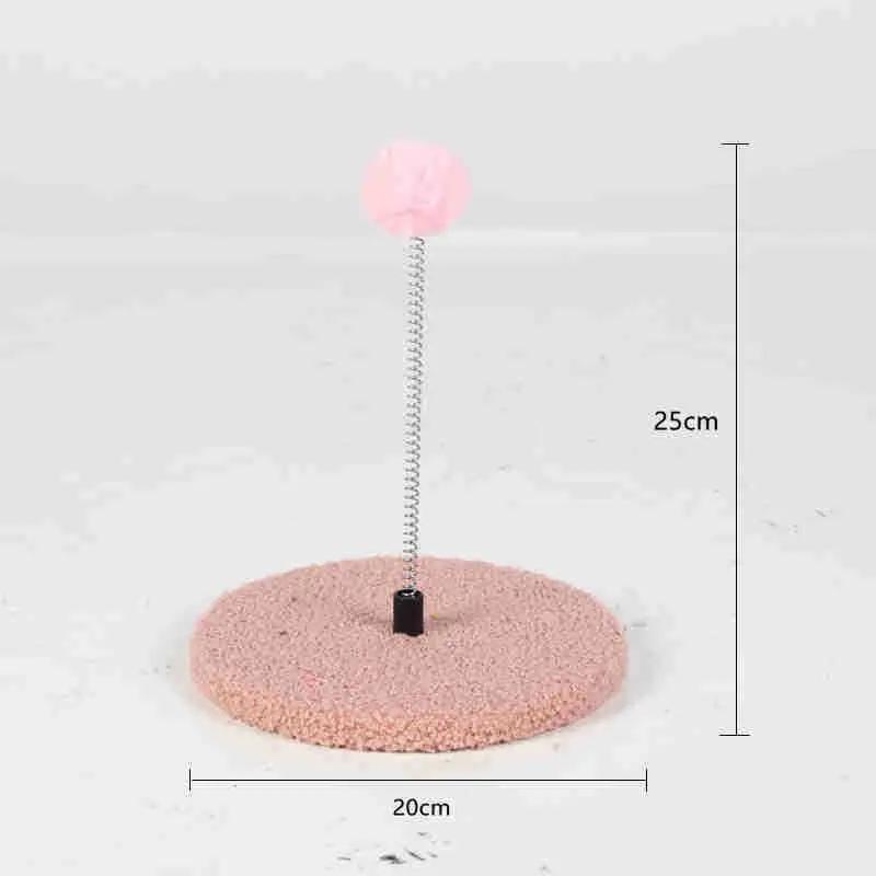 Когтеточка для кошек с сизалевой веревкой Игровой комплекс-когтеточка для кошек с интерактивными шариками Внутренние платформы для лазания, игры и отдыха котят