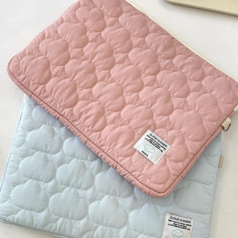Cute Cloud Embroidery Ipad Tablet Bag//inch Notebook Storage Bag