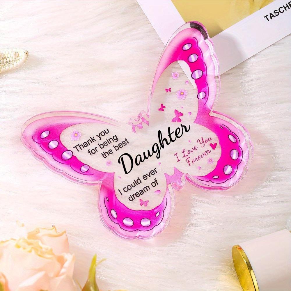 1 Butterfly Desktop Ornament, Daughter Gift Thanksgiving Christmas Gift Adult Daughter Gift Best Daughter Gift
