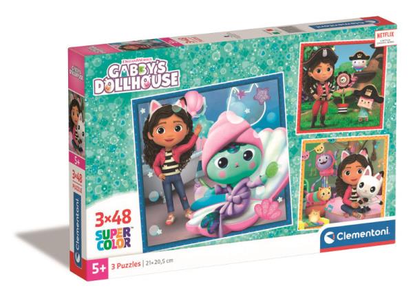 3x48 Piece Puzzle. Super Colorful. Gabi's Cat House 253005