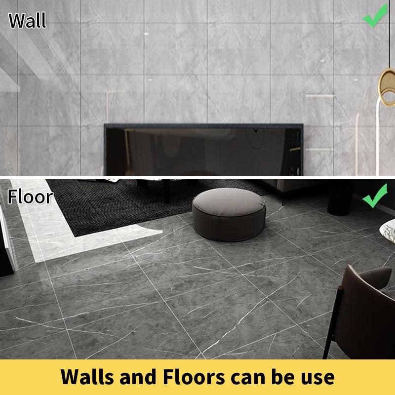 10/20pcs PVC Imitation Marble Floor Stickers Self-adhesive Wall Stickers Waterproof Bathroom Living room Moden Decoration Decals