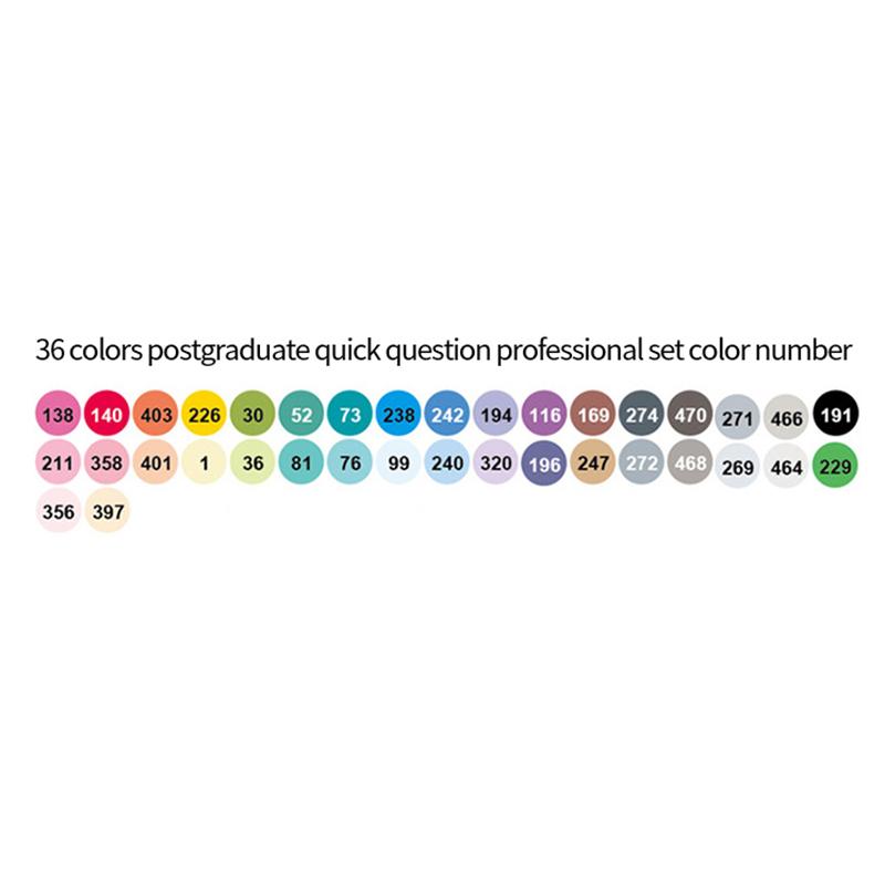 Finecolour EF103 Alcohol Based Art Markers With Bag 12/24/36/48/60/72/240 Colors Oily Soft Double-Headed Marker Pen Professional