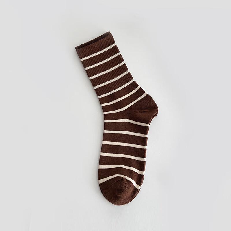 Yishan Yisi Women s Striped Slouch Socks (5 Pairs)