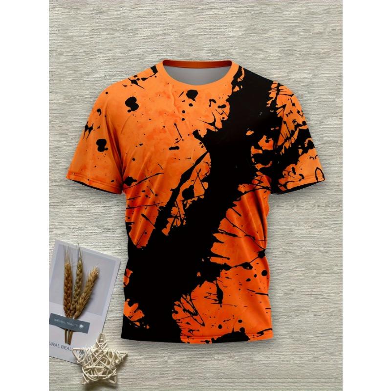 Men s novel gradient printed shirt S