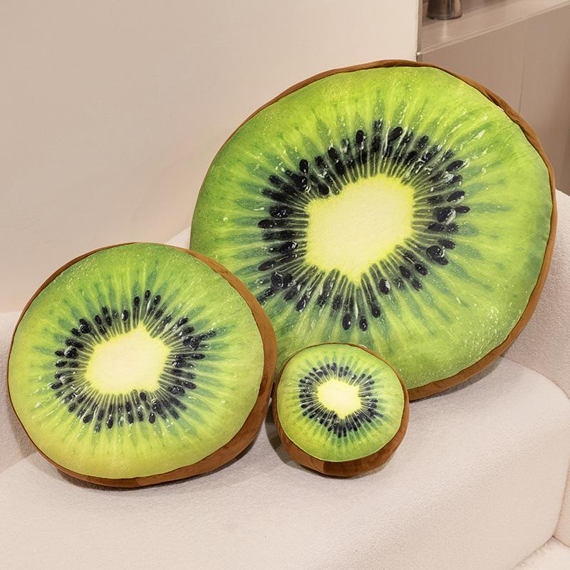 Fruit Kiwi Round Seat Cushion Throw Pillow Plush Toy Doll Sofa Pillow Cushion Girl Doll Baby