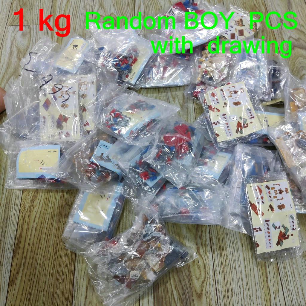 1KG Building Blocks Lot Pack City Classic Bricks Sorted By Color Bricks Block Plate Creative Toy