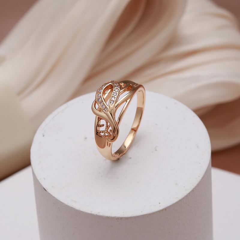 Women's Rings Rose Gold Color Luxury Rings With Zircon For Women Gifts