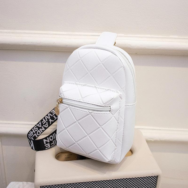 Women's Crossbody Bag Rhombus Embroidered Breast Bag Versatile Niche Women's Bag