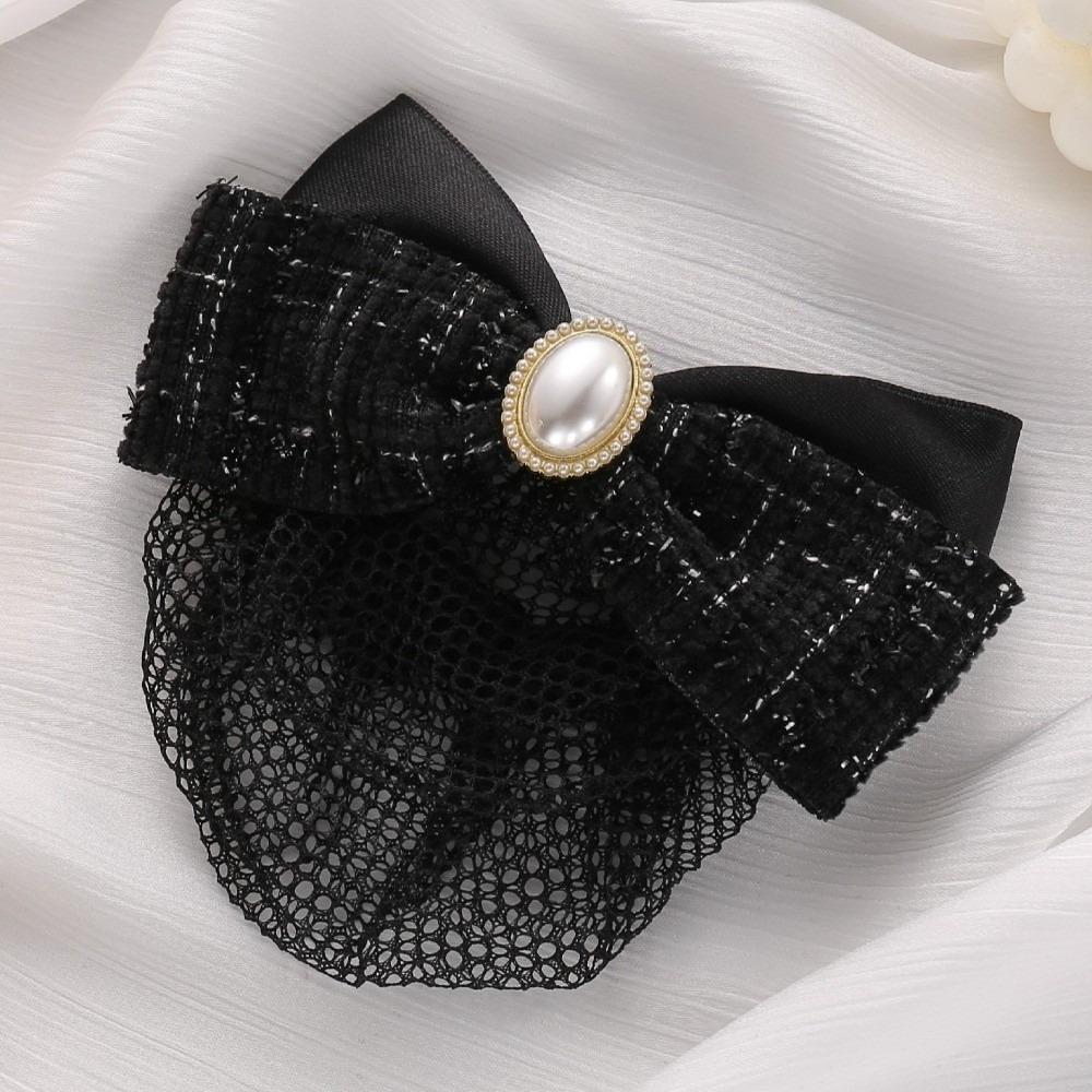 Elegant Net Bun Hair Cover Loose Mesh Nurses Spring Clip New Bun Snood Hair Clip  Funerals