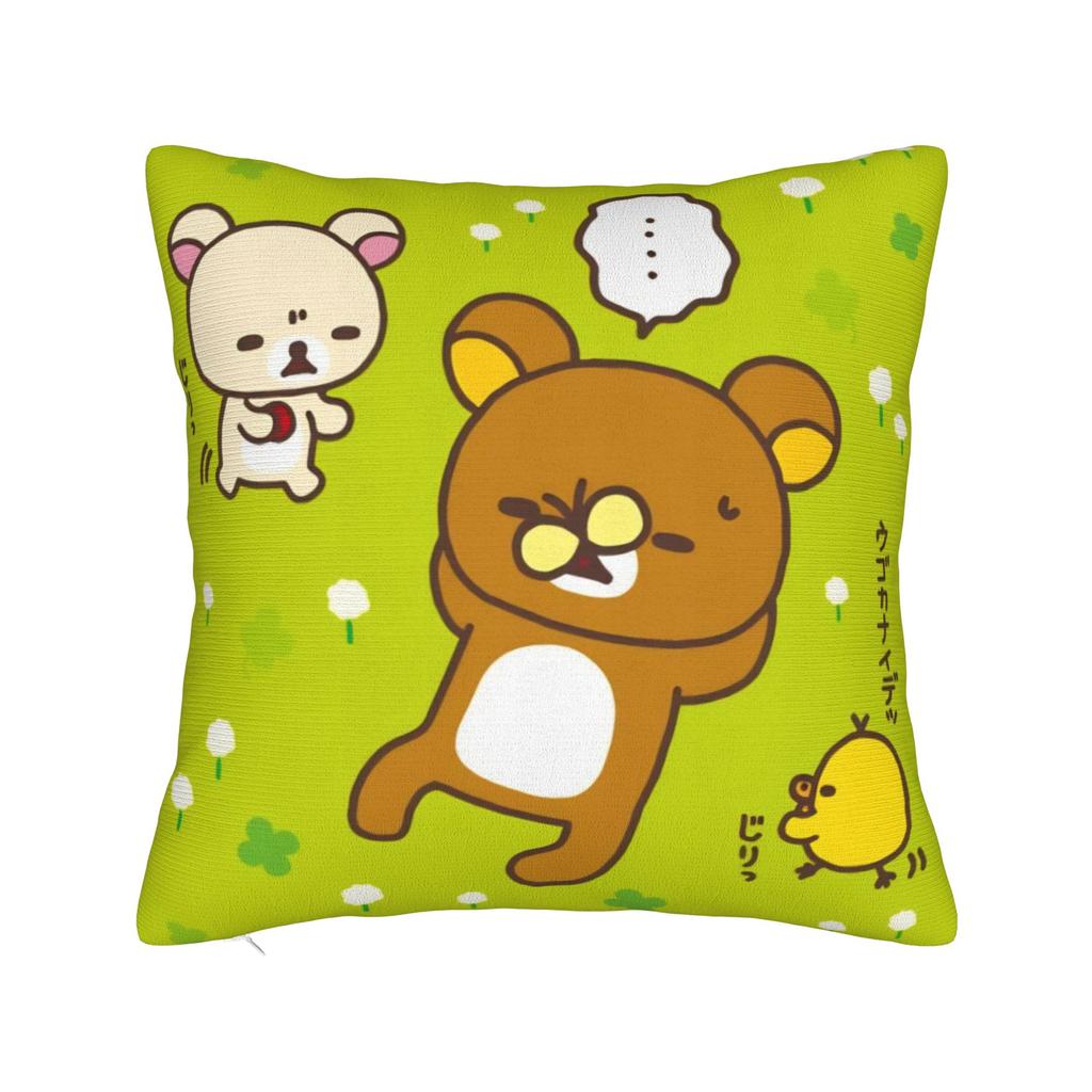 R-Rilakkumas Cartoon Pillow Cover Merch Printed Cushion Cover Decorations Pillow Case Cover Home Multiple Sizes