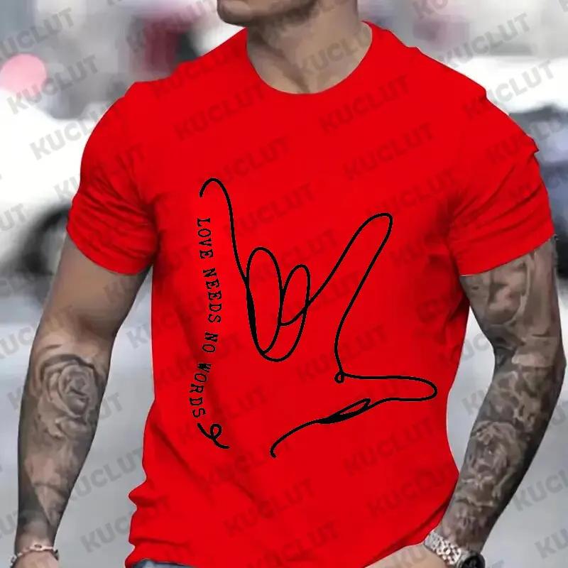 T-Shirt for Men Summer Graphic Tops Autism Accept Tshirts Short Sleeve O-neck Streetwear Autism Awareness Tees Male Clothing