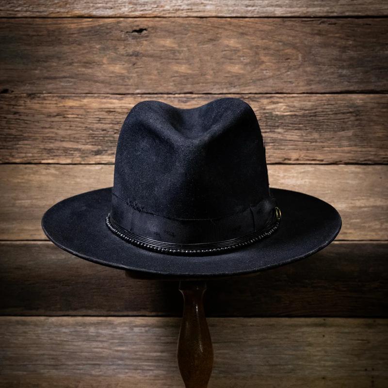 

Чорний Вовняний Капелюх Стрічка Однотонний Чиста Вовна Циліндр Універсальний Модний Чоловічий І Жіночий Джазовий Капелюх чорний