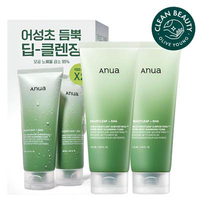 Heartleaf Pore Refresh Cleansing Foam 150ml × 2