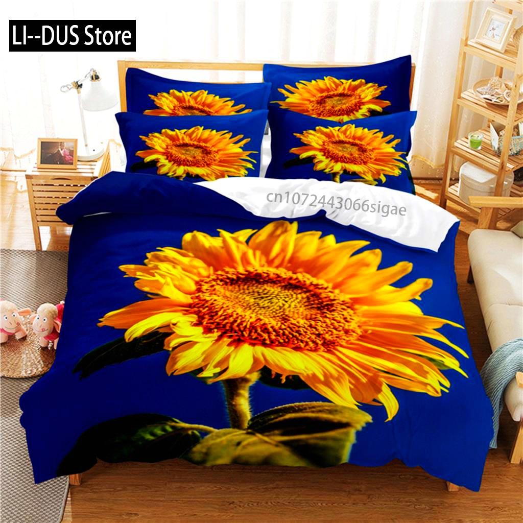 Beautiful Flower Bedding Set Duvet Cover Set 3d Bedding Digital Printing Queen Size Bedding Sets Fashion Design