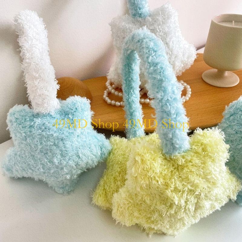49MD 2000s Star Plush Ear Muffs Thicken Ear Protectors for Travel and Sport Student Kid