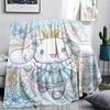 1PC Cinnamoroll Print Flannel Blanket, High Quality All Seasons, Home Decor, Warmth and Comfort, Perfect for Christmas Gifts