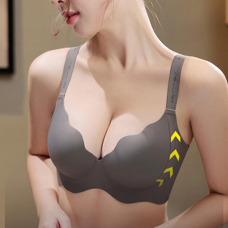 Large Size Adjustable Bra for Women Seamless Gathering Seamless Bra Top Support Anti Sagging Bra No Steel Ring Bra
