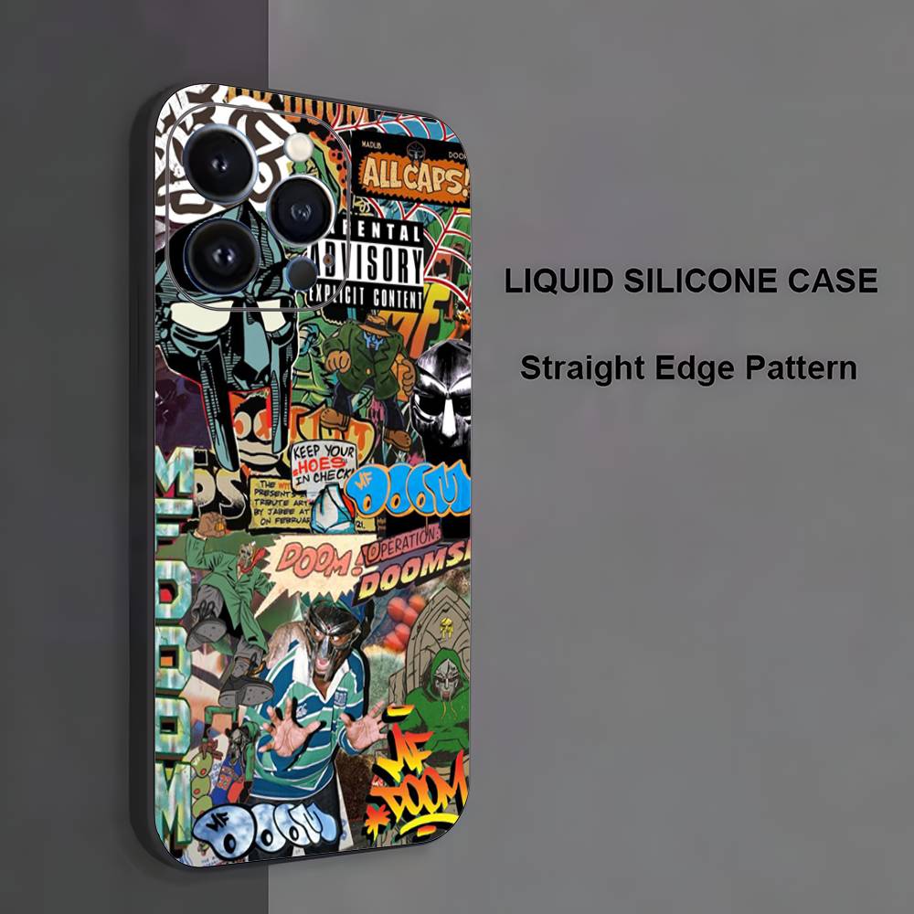 

Rapper Retro Mf D-Doom Phone Case For iPhone 17,16,15,14,13,12,11 ,Pro Max,XS,X,XR,SE,Mini,8,7,Soft Silicone Black Cover iPhone15pro