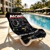Honda Print Beach Towel Design, Soft, Lightweight. for Home Bathroom, Spa, Pool, Yoga, Surfing, Camping, Gift for Family, Friend