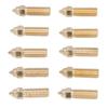 10Pcs 3D Printer Nozzle Kit High Flow Smoother  Bass Extruder Nozzle Replacement for Creali