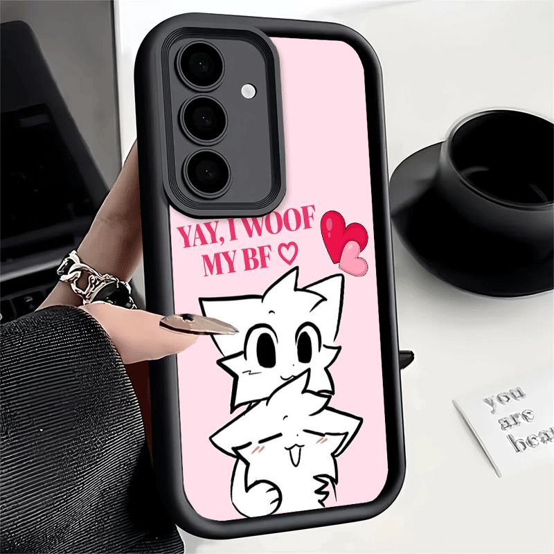 Phone Case for Samsung Galaxy S26 S25 Ultra S24 FE Cute B-Boykisser Catoon Shell S23 Plus S22 + S21 S20 5G Soft Silicone Funda