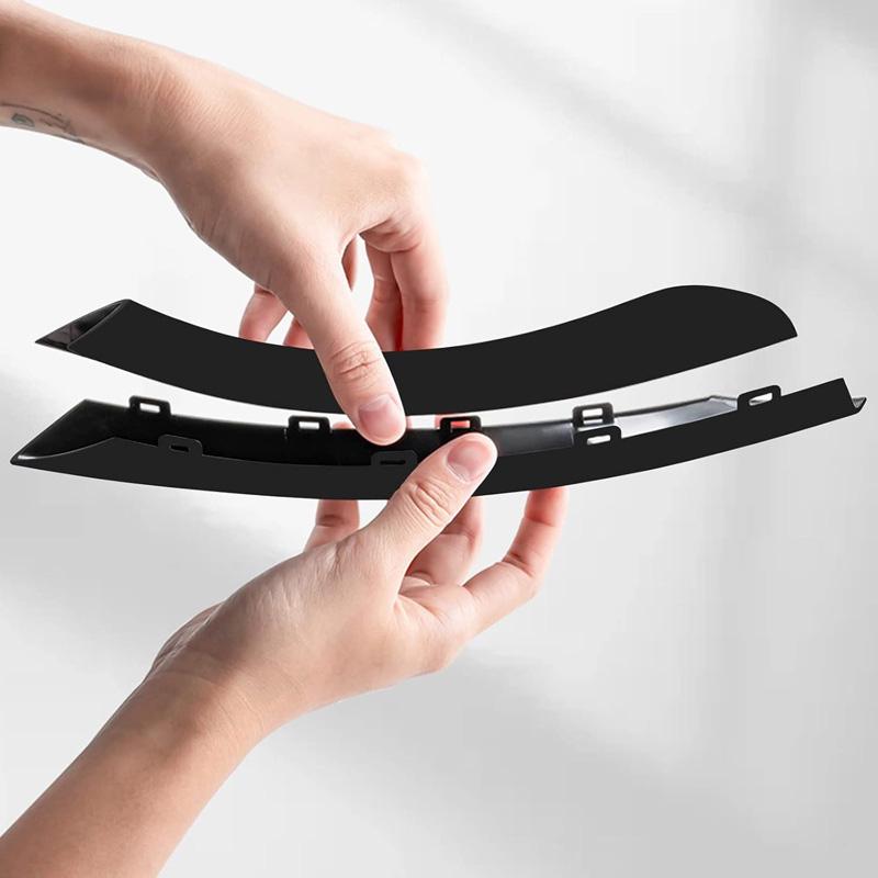 6Pcs Matte Black Car Interior Door Handle Pull Trim Covers for BMW E90 E91 3-Series Sedan, Wagon 2005-2012