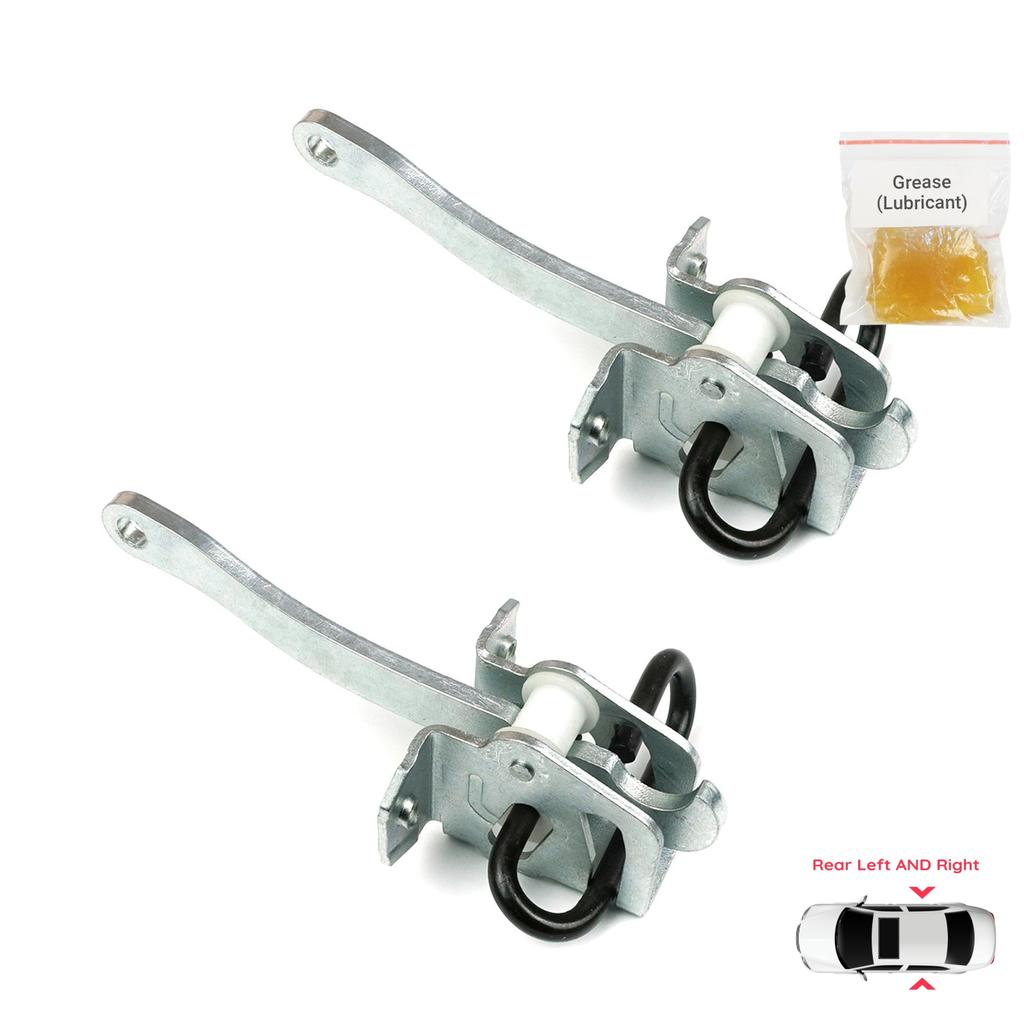 BDP1073-1 2 Pieces Rear Left AND Right Door Hinge Brake Stop Check Strap Limiter Protection Lever Arm for BMW 7 Series E38 1994-2001 51228171672