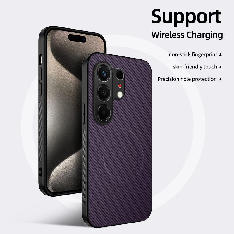 For Tecno Camon 50 Case Soft Silicone PC+TPU Carbon Fiber Texture Magnetic Protective Back Cover For Tecno Camon 50 Shell Bumper