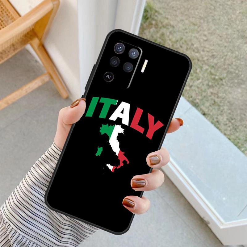 Flag Italy Case For Oppo A5 Pro A15 A17 A57 A77 A18 A38 A58 A78 A98 A94 A74 A54 A40 A60 A80 A16 A76 A96