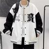 Men's Trendy Baseball Jacket - Spring & Fall, Youth Loose Fit, No Hood