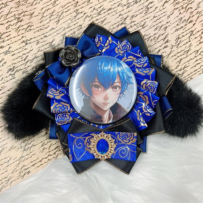 Rosette with drooping rosette for tin ita handmade ita bag tin ita for goods ears, badges, bag, ribbon, decoration, badge, bag, rosette,