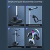 Game Controller Charging Dock Base With Led Lighting And Headphone Holder For P5 Organized Gaming Setups