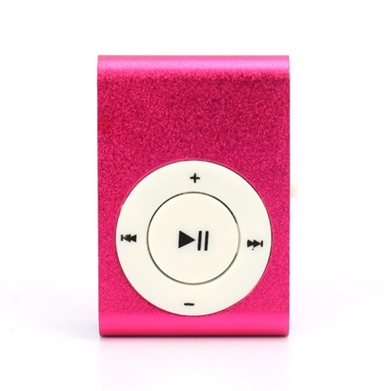 Pocket Size Metal Clamp MP3 Player Expandable Storage via Memory Card Rich Bass Sound Extended Battery