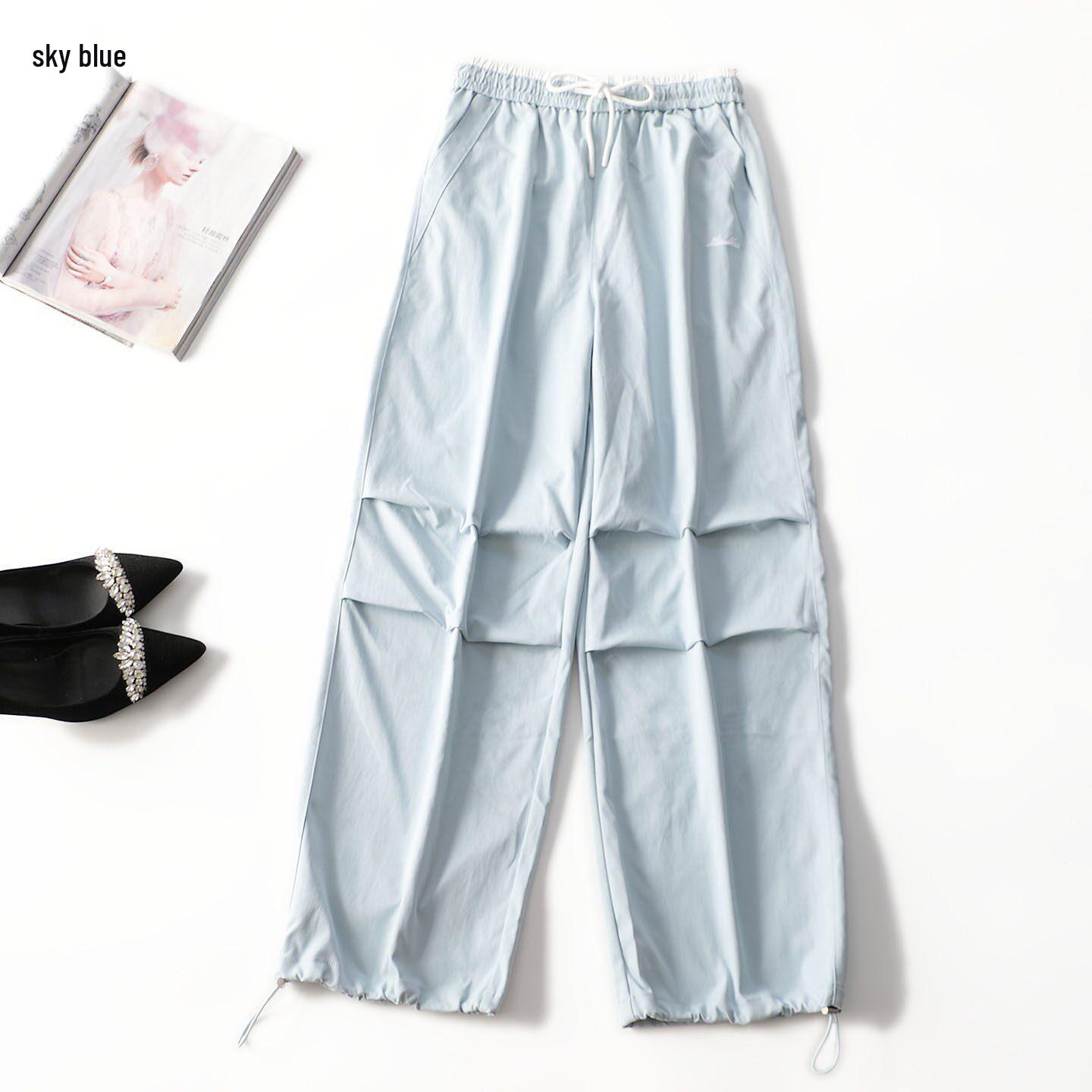 

Spring Long Casual Women s Pants - Quality Clearance Collection Extra Large небесно-голубой