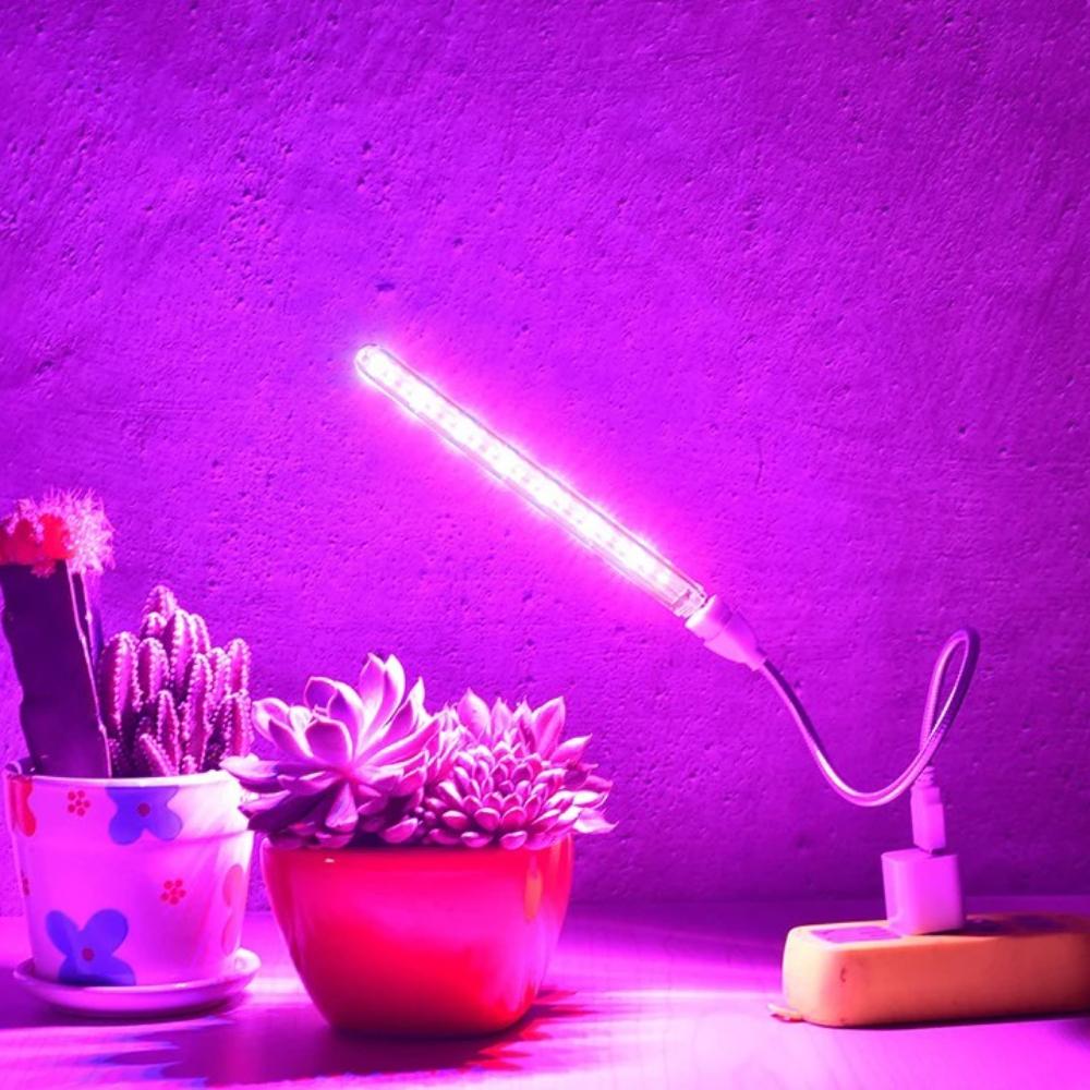 5V LED Grow Light Full Spectrum Plant Lamp with Flexible Hose Indoor Greenhouse Phyto USB Lamp Flower Seedling Hydroponic Light