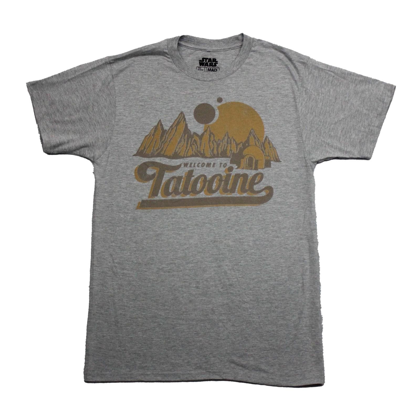 Star Wars New Adult T-Shirt - Welcome to Tatooine Postcard Image S