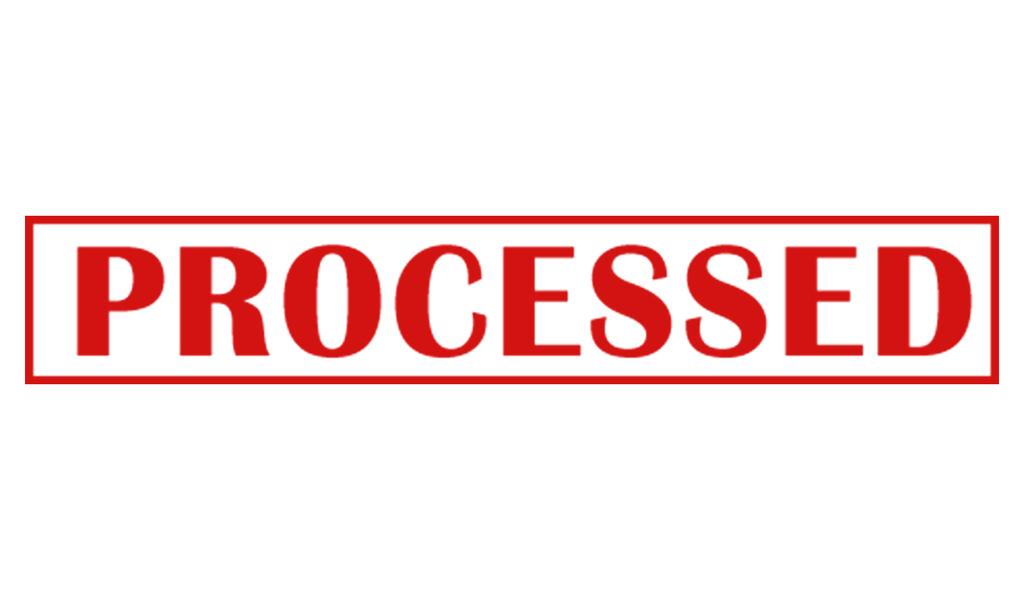 Printtoo Processed Self Inking Rubber Stamp Pre-Inked Office Stamp- Home Office Business Stationery, Black- 42 x 9