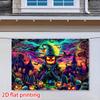 2D flat banner 1 Halloween party background banner scary pumpkin figure evil pumpkin.PMJ