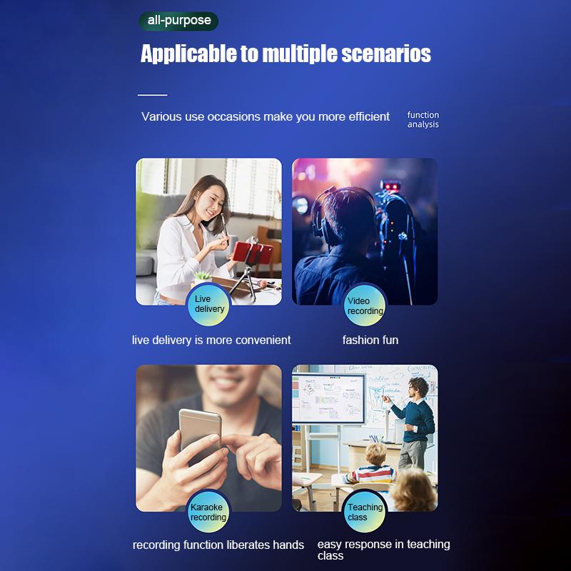 K35 Bezdrátový klopový mikrofon Adaptační reproduktor 3,5 mm otvory Inteligentní potlačení hluku Bezdrátový mikrofon pro fotoaparát