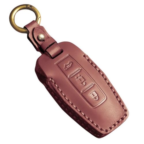 

[ZANEKO] Чехол для ключа Outlander, совместимый с Mitsubishi Outlander PHEV, Чехол для ключа New Outlander phev gn0w, Чехол для смарт-ключа (3 кнопки / Коричневый)