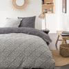 Parure de Lit - TODAY - Sunshine - 2 personnes - 240 x 260 cm - Noir &amp; Blanc a Motif