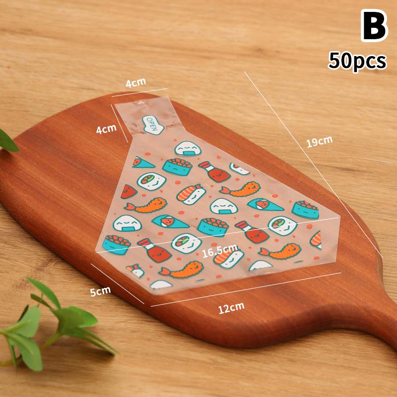 Triangle Rice And Vegetable Roll Packaging Paper Triangle Rice Ball Disposable Packaging Bag Sushi Bag Sushi Bento Accessories