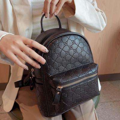 2025 Herbst/Winter Damenmode PU Geprägter Trendiger Rucksack