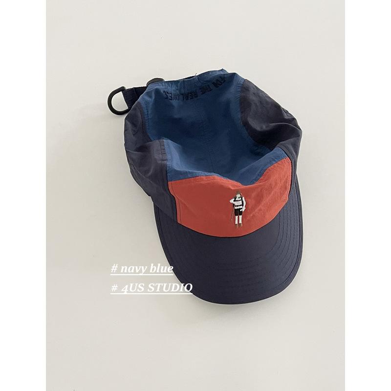 

Американский ретро-модный бренд, подходящая по цвету быстросохнущая пятикомпонентная кепка, женская летняя кепка для кемпинга, затеняющая бейсболка, универсальная кепка для пары M（56-58cm） тёмно-синий