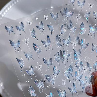 Glänzender Nagelaufkleber in Schmetterlingsform, Nagel-Styling, stereoskopischer Nagelaufkleber, DIY-Kunstsalon, Nagelkunst-Enthusiasten