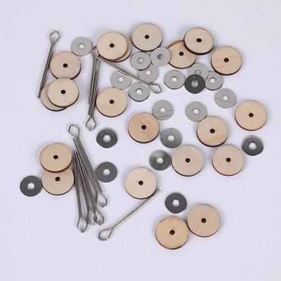 Teddy Bear DIY Rotatable Rivet Joint Kit - Wooden & Acrylic Materials