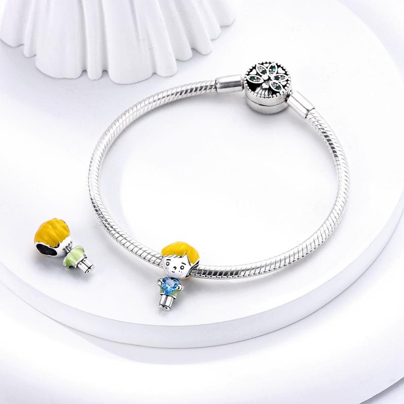 Character Series 925 Silver Sports Cooking Cute Boys And Girls Charms Beads 3mm DIY Fine Jewelry Making