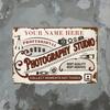 Custom Name Metal Sign Photography Studio Wall Decor Personalized Photographer Home Art