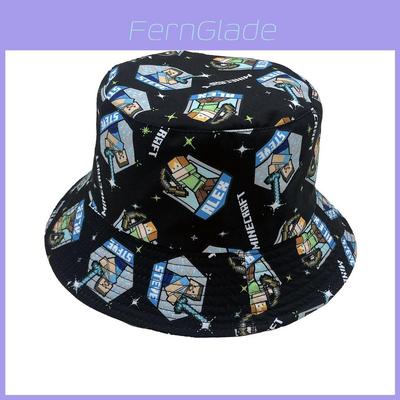 Minecraft Printed Summer Fisherman Hat With Wide Brim Sun Protection For Adults