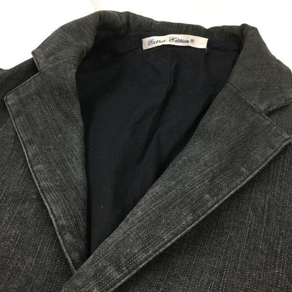 Extra Edition UNITED ARROWS Men's M Black Denim Shop Coat Chester Coat Jacket(USED)